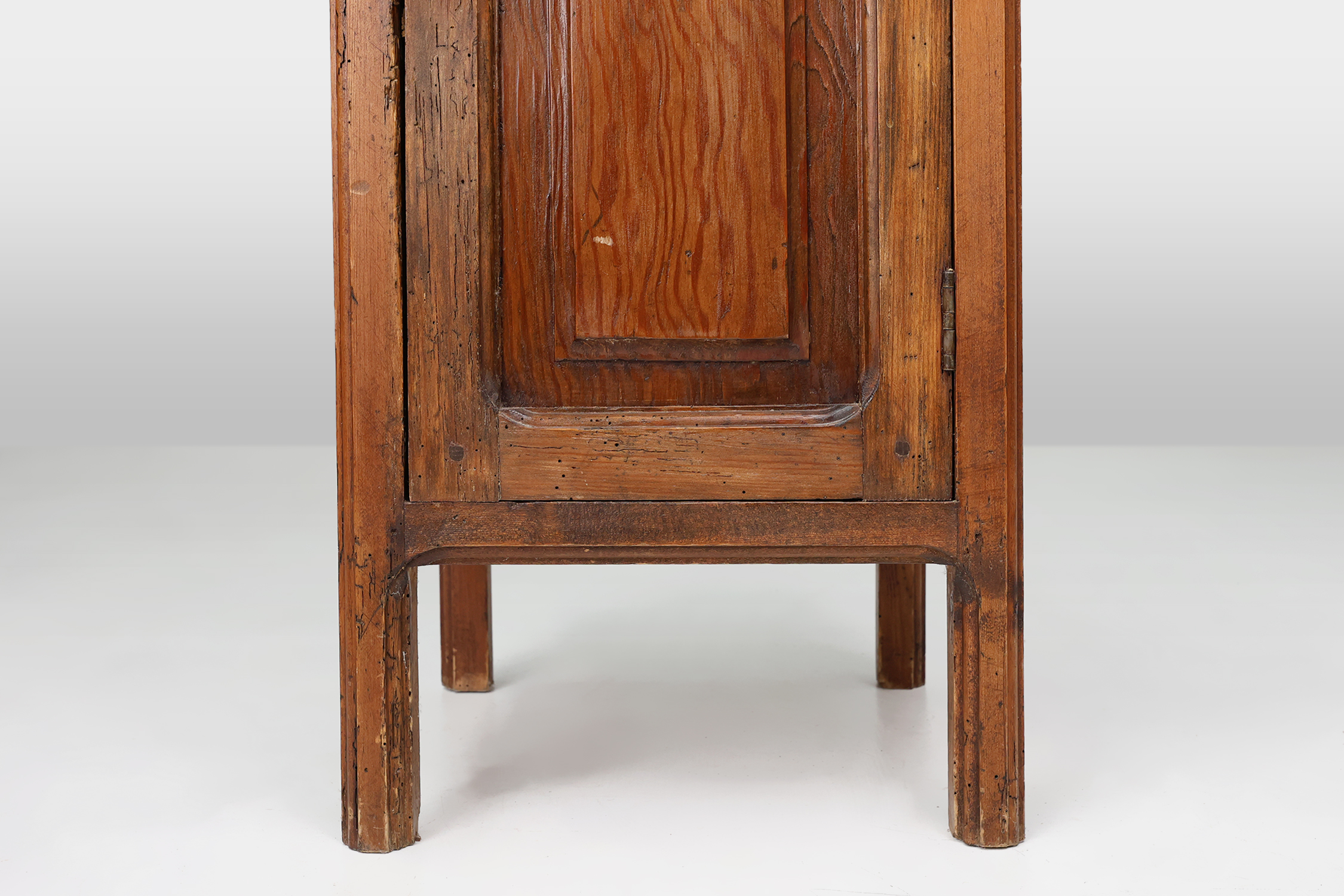 19th Century French antique nightstand in solid pine woodthumbnail